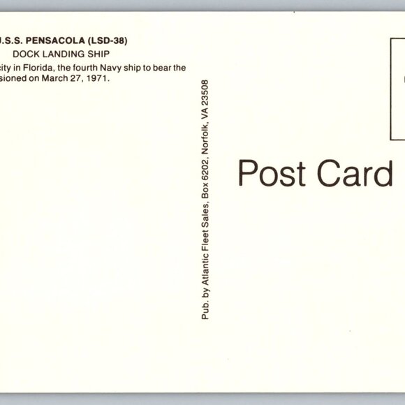 Postcard  Unposted Warships [LP LS] Lot of 8 Historic Collection #1172 - Picture 6 of 16